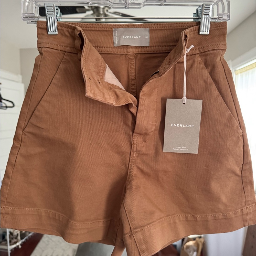 Everlane Women's High Waist Brown Shorts